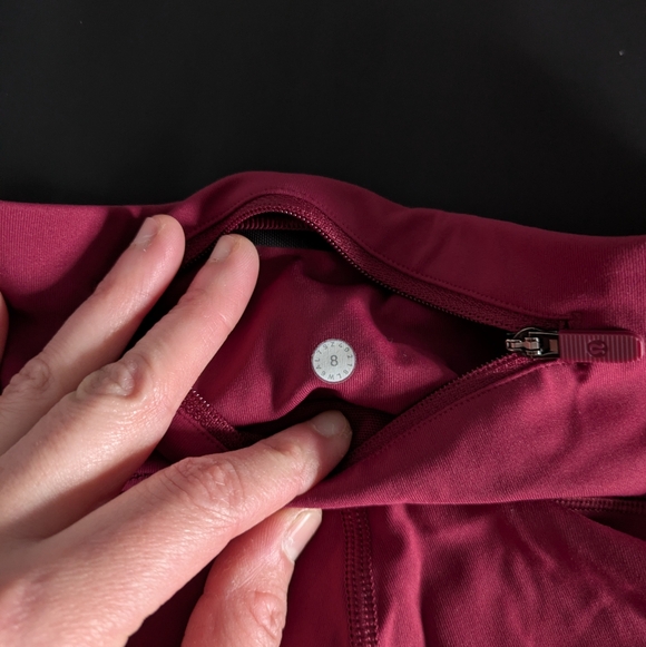 Maroon Lululemon Capri leggings - Picture 3 of 3